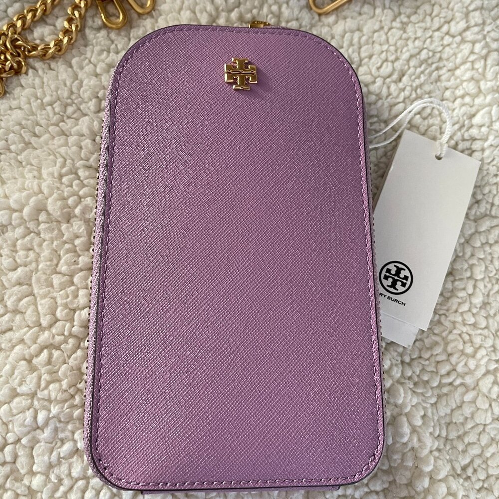 Tory Burch EMERSON PHONE CROSSBODY 143894 509 FREESIA TUSCAN YELLOW - Picture 6 of 9